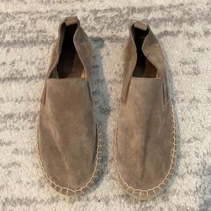 Vince taupe suede espadrille flats size 5